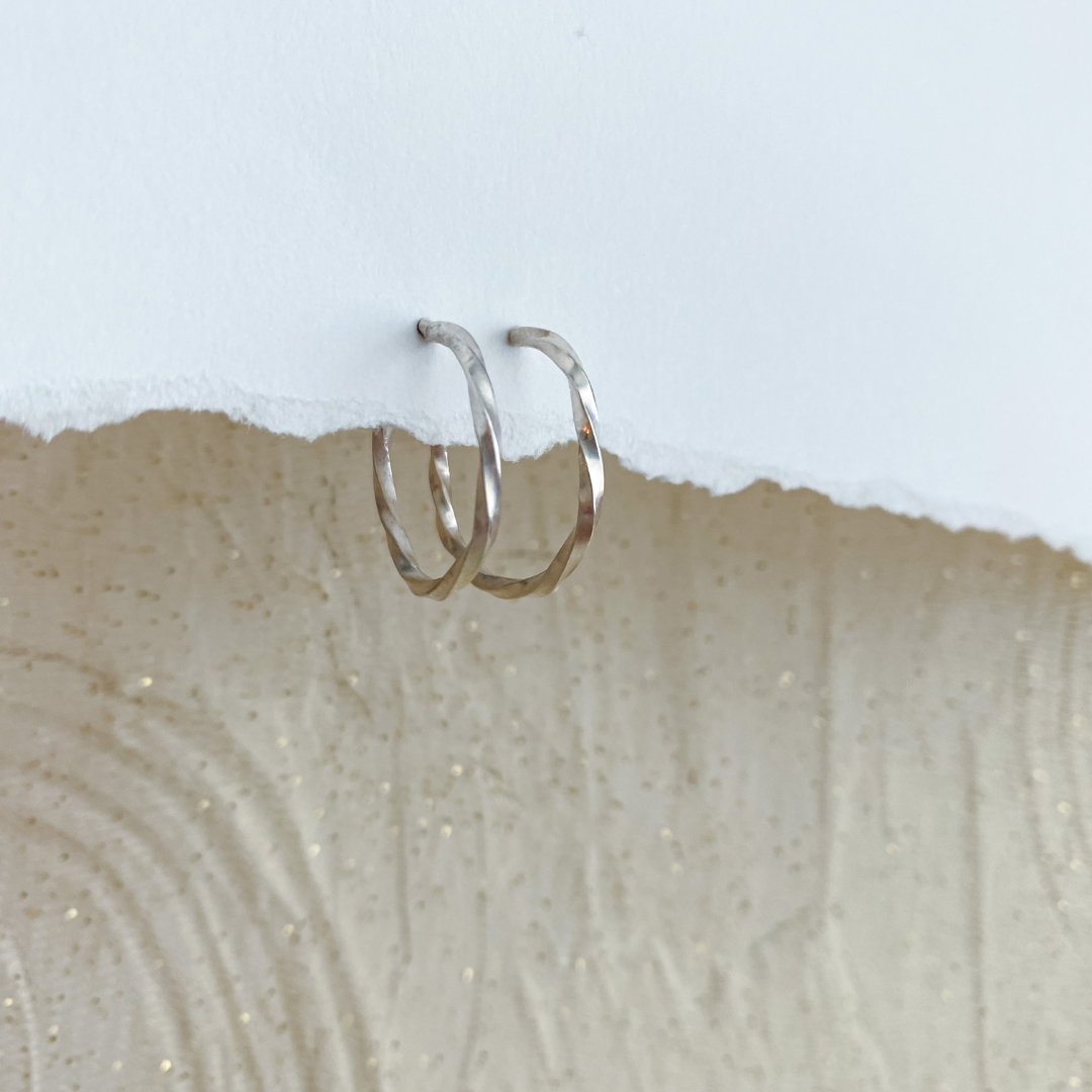 Twisted Hoop Earrings