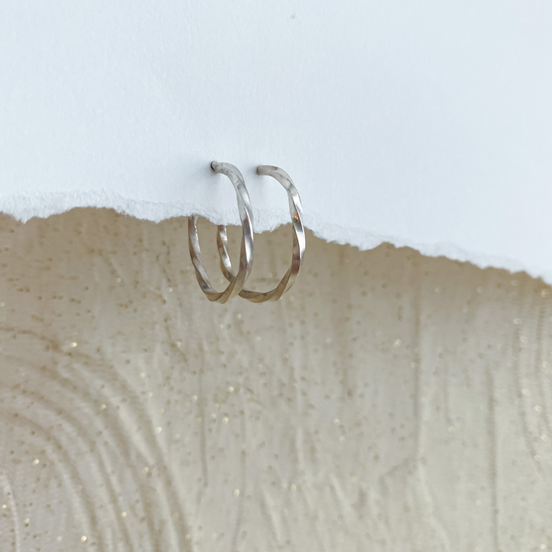 Twisted Hoop Earrings