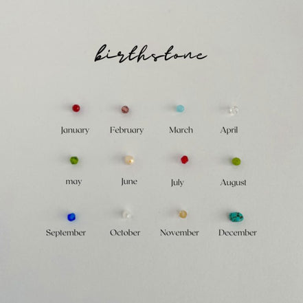 Birthstone Tiny Stud