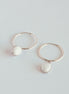 Coral Hoop Earrings
