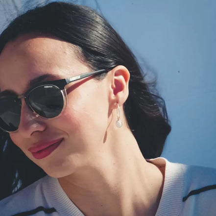 Coral Hoop Earrings