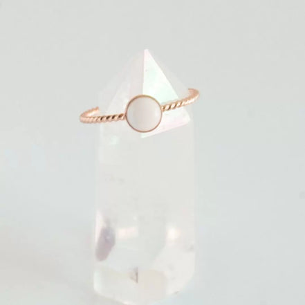 Twisted Pearl Ring