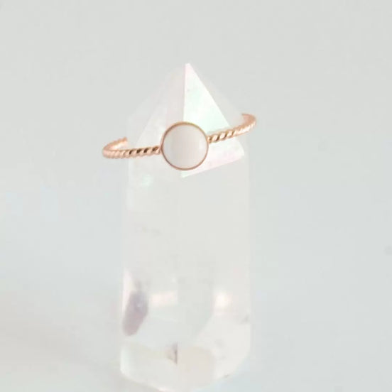 Twisted Pearl Ring