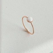 Twisted Pearl Ring