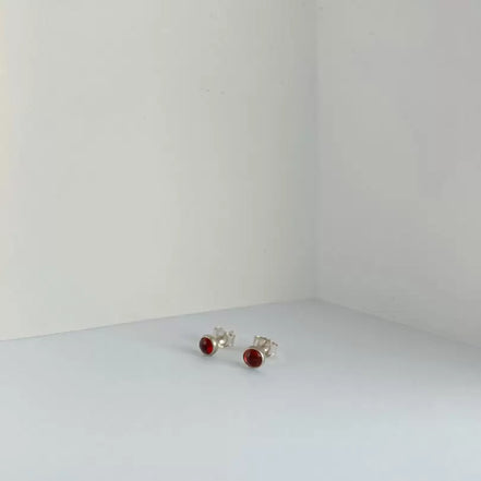 Garnet Stud Earrings