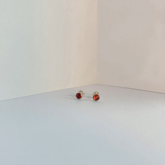 Garnet Stud Earrings