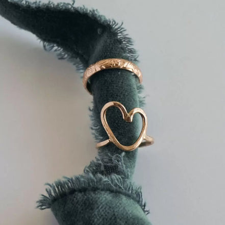 Heart Gold Ring