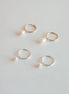 Opal & Pearl Hoop Earrings