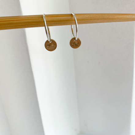 Promise Hoop Earrings