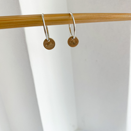 Promise Hoop Earrings