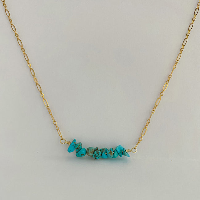 Turquoise Bar Necklace