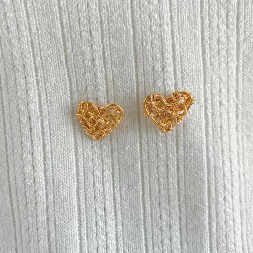 Twist Heart  Earrings