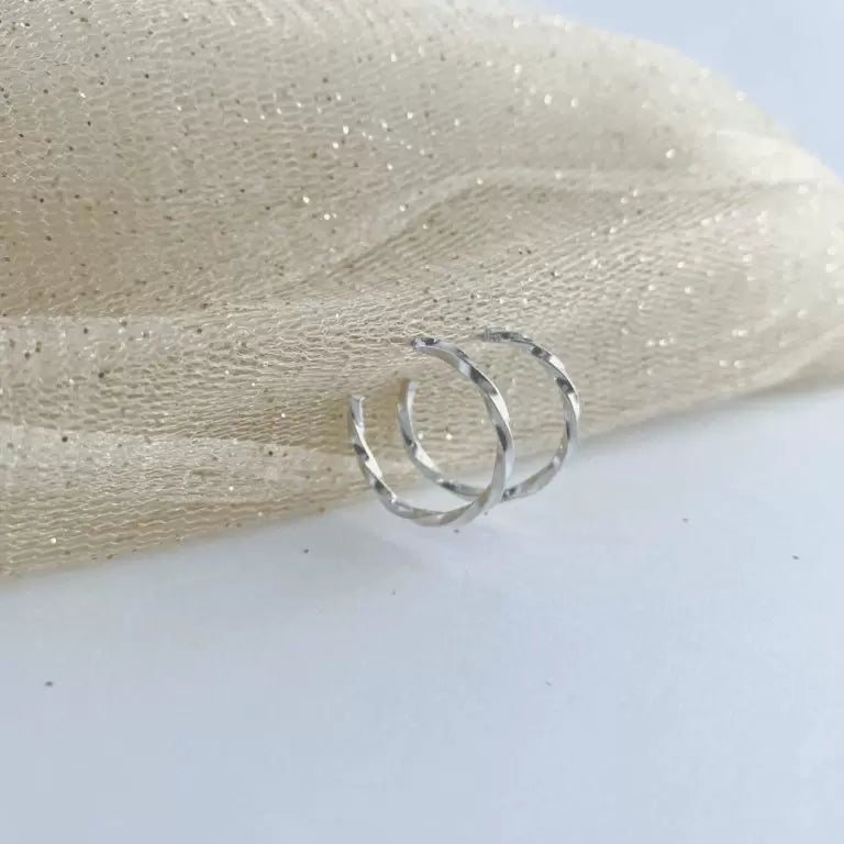 Twisted Hoop Earrings