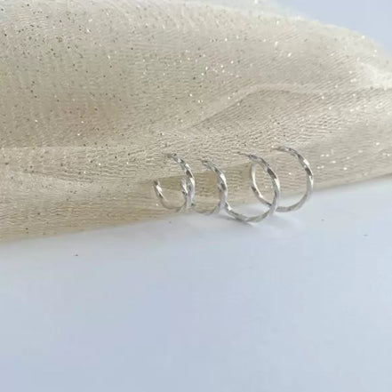 Twisted Hoop Earrings