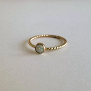 Twisted Opal Ring