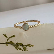 Twisted Opal Ring