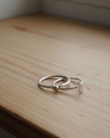 Stackable Cross & Faith Rings