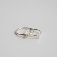 Stackable Cross & Faith Rings