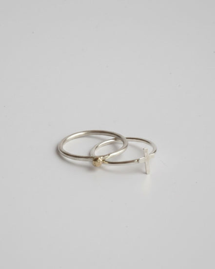 Stackable Cross & Faith Rings