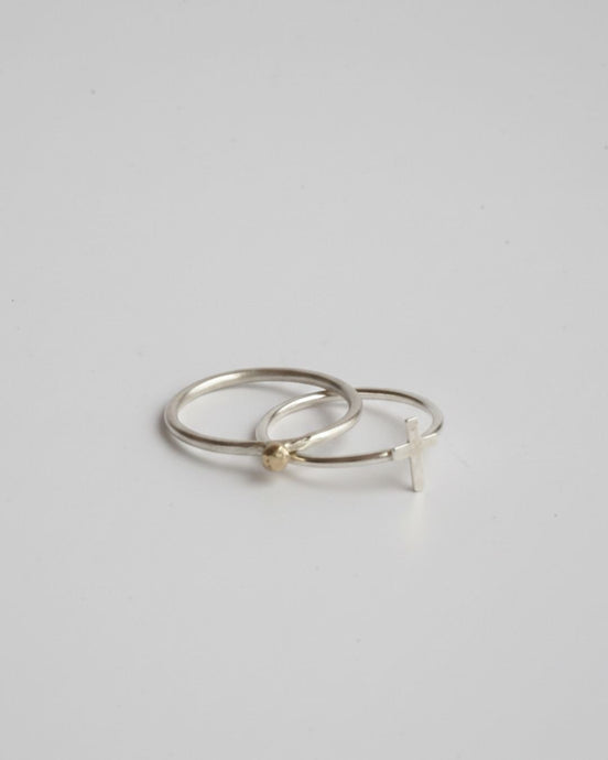 Stackable Cross & Faith Rings