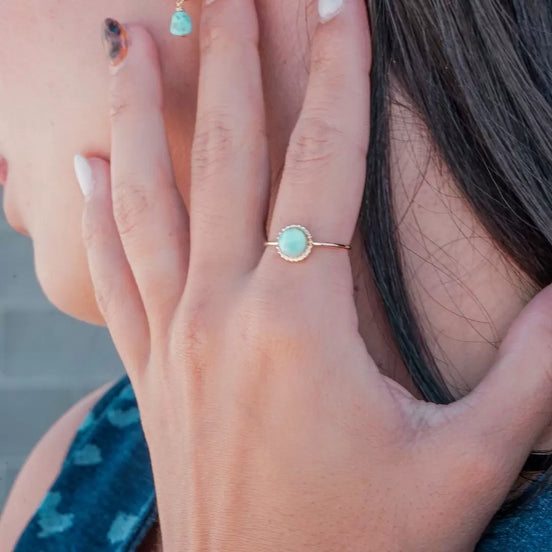 Vintage Aquamarine Ring