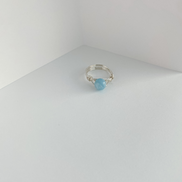 Wrapped Aquamarine Rings
