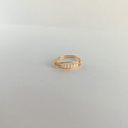 Wrapped c-zech glass rings