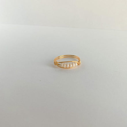 Wrapped c-zech glass rings