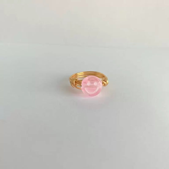 Wrapped Happy Face Rings